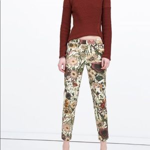 Zara Floral Printed Trousers